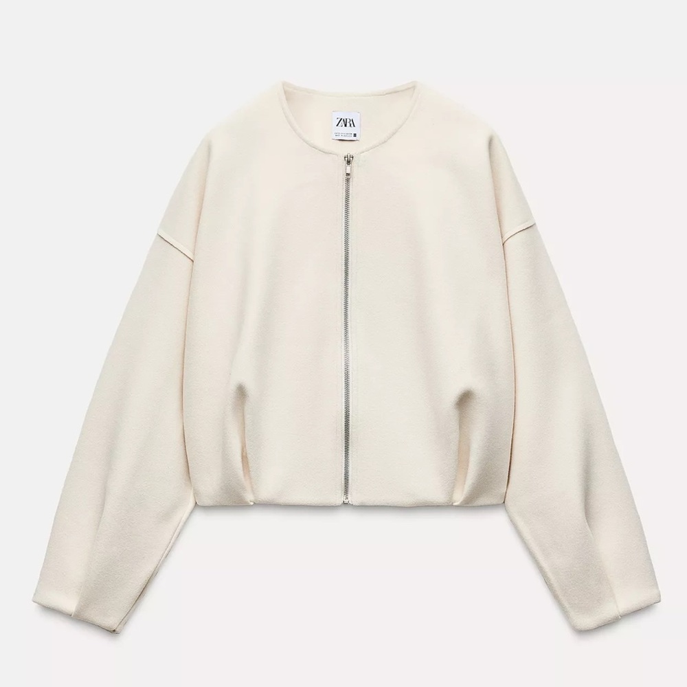 Zara - NWT Soft Balloon Bomber Jacket